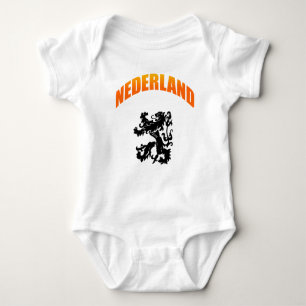 Nederland leeuw Voetbal wk Baby Strampler