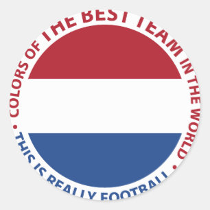 Nederland Netherlands Art Shield Runder Aufkleber