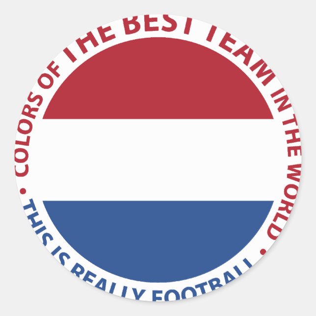 Nederland Netherlands Art Shield Runder Aufkleber (Vorderseite)