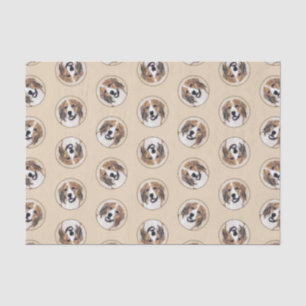 Nederlandse Kooikerhondje Malerei Haustier Hund Ku Seidenpapier