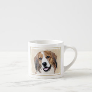 Nederlandse Kooikerhondje Malerei - Hund Art Espressotasse