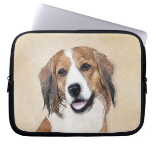 Nederlandse Kooikerhondje Malerei - Hunde Kunst Laptopschutzhülle