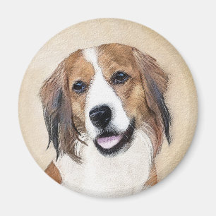 Nederlandse Kooikerhondje Malerei - Hunde Kunst Magnet