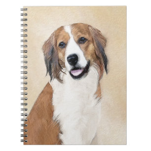 Nederlandse Kooikerhondje Malerei - Hunde Kunst Notizblock