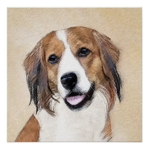 Nederlandse Kooikerhondje Malerei - Hunde Kunst Poster