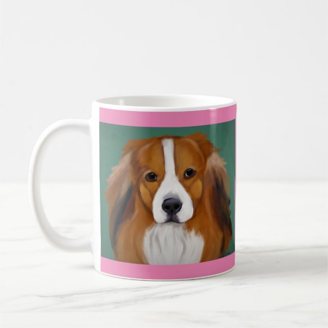 Nederlandse Kooikerhondjes Kaffeetasse (Links)