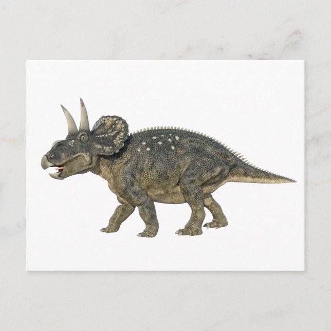 Nedoceratops Dinosaurier Running Postkarte (Vorderseite)