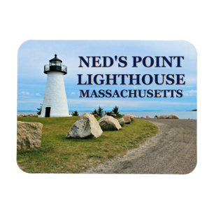 Neds Punkt-Leuchtturm, Massachusetts-Foto-Magnet Magnet