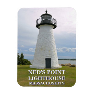 Neds Punkt-Leuchtturm, Massachusetts-Foto-Magnet Magnet