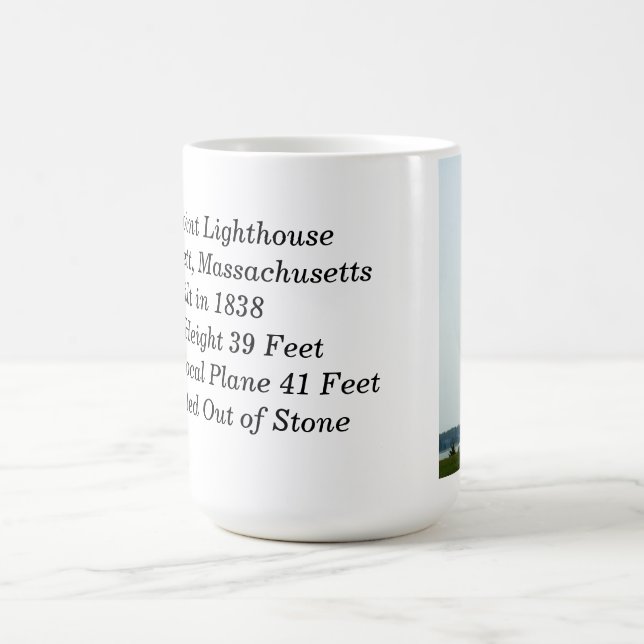 Neds Punkt-Leuchtturm-Massachusetts-Kaffee-Tasse Kaffeetasse (Mittel)