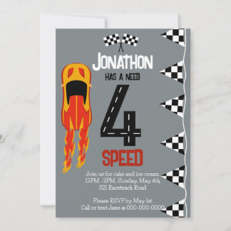 Need 4 Speed 4 Geburtstags-Party Einladung