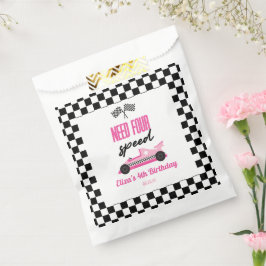 Need Four Speed Pink Race Car 4th Birthday Party Geschenktütchen