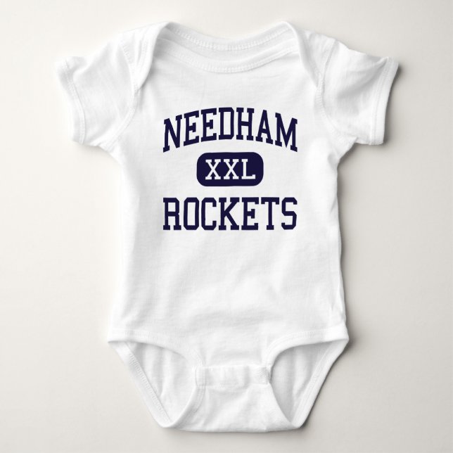 Needham - Rockets - hoch - Needham Massachusetts Baby Strampler (Vorderseite)