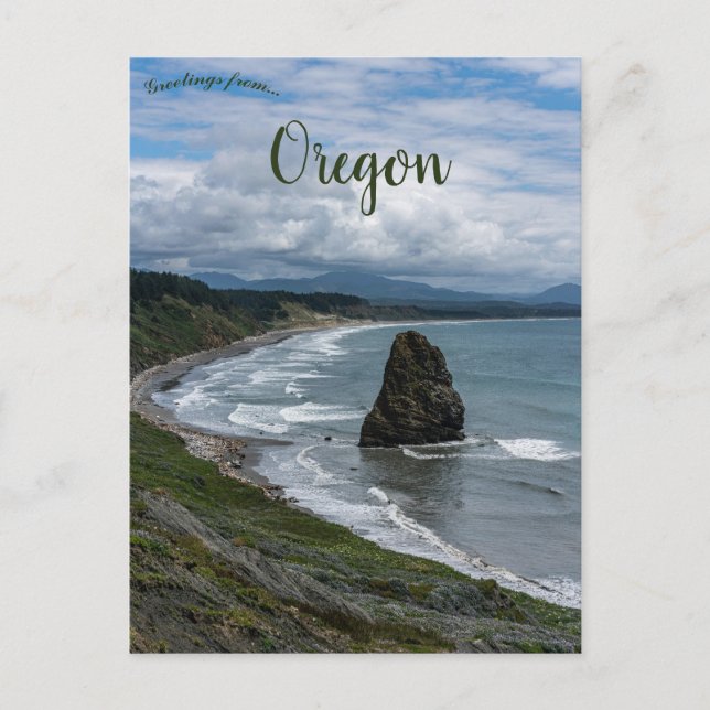 Needle Rock Kap Blanco Oregon Postkarte (Vorderseite)