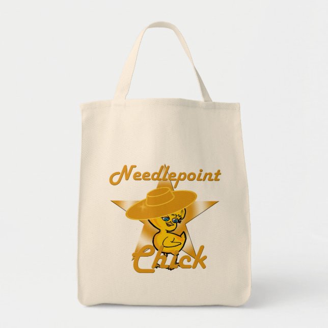 Needlepoint Chick #10 Tragetasche (Vorne)