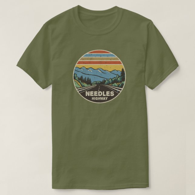 Needles Highway South Dakota T-Shirt (Design vorne)