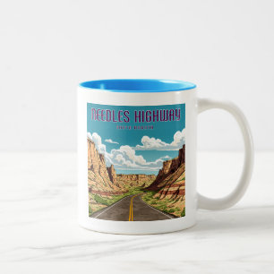 Needles Highway Süd Dakota Landschaft Zweifarbige Tasse