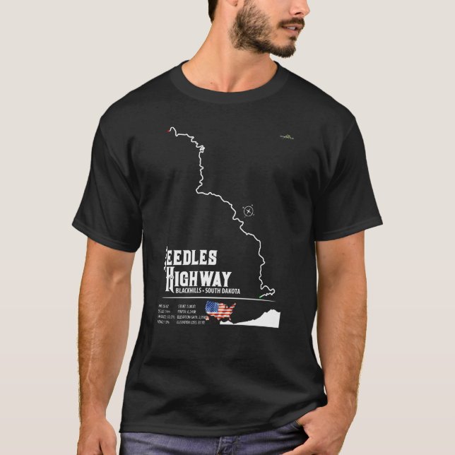 Needles Highway US87 USA Black Hills SD 03  T-Shirt (Vorderseite)