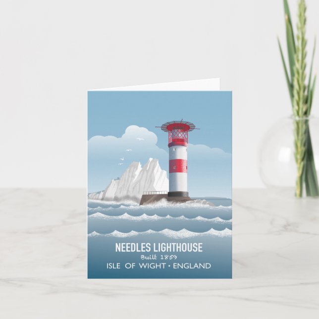 Needles Leuchtturm Karte (Vorderseite)