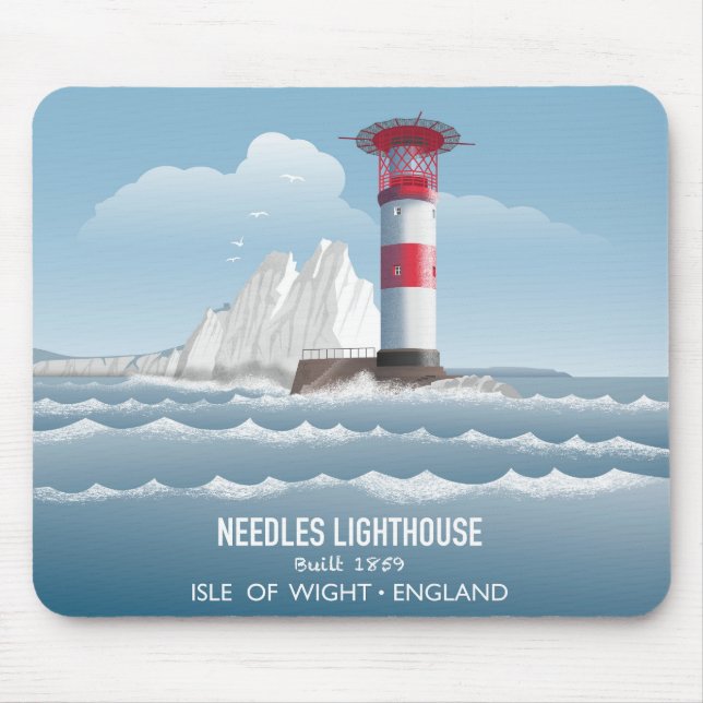 Needles Leuchtturm Mousepad (Vorne)