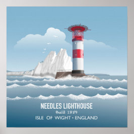 Needles Leuchtturm Poster