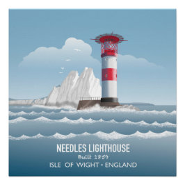Needles Leuchtturm Poster