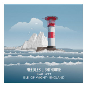 Needles Leuchtturm Poster