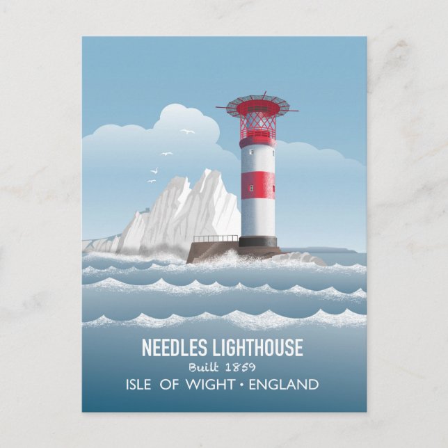 Needles Leuchtturm Postkarte (Vorderseite)