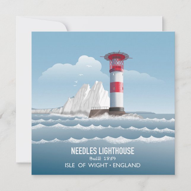 Needles Lighthouse Karte (Vorderseite)