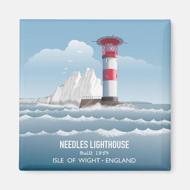 Needles Lighthouse Magnet (Vorne)