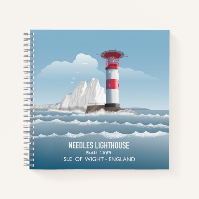 Needles Lighthouse Notizbuch (Vorderseite)