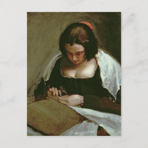 Needlewoman, c.1640-50 postkarte