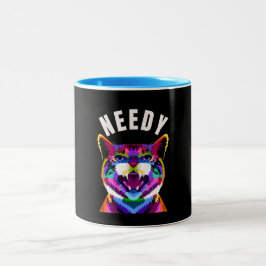Needy...Entdecken Sie die vielen Stimmungen der Ka Zweifarbige Tasse