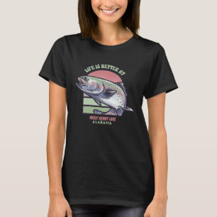 Neely Henry See Alabama Angeln Camping T-Shirt