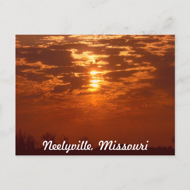 Neelyville Missouri Postkarte (Vorderseite)