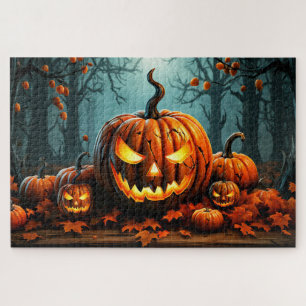 Nefarious Gwer Pumpkin im Wald Puzzle