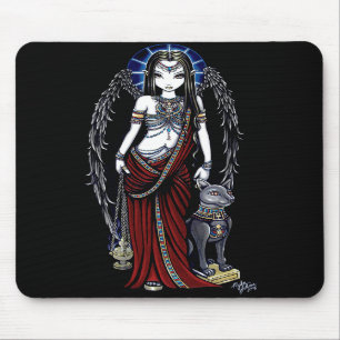 Nefertari ägyptischer Engel Bastet Mousepad