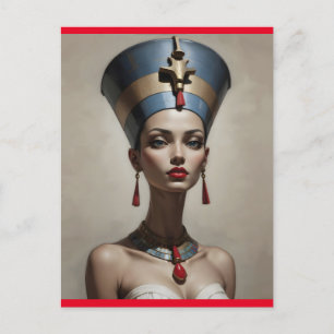 Nefertiti art postkarte