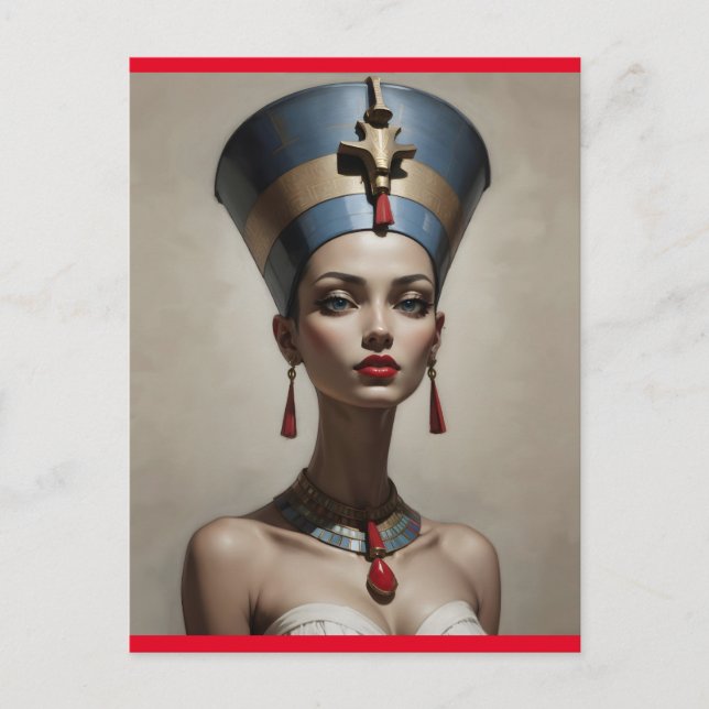 Nefertiti art postkarte (Vorderseite)