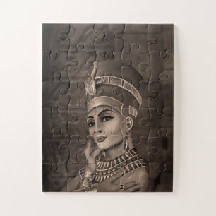 Nefertiti - die ägyptische Königin - Sepia Puzzle