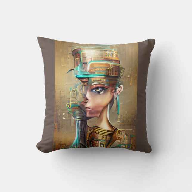 Nefertiti Kissen (Vorderseite)