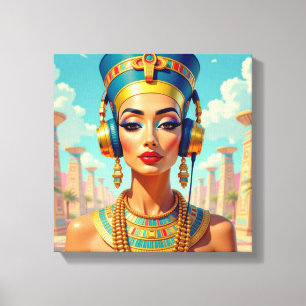NEFERTITI KÖNIGIN DES NIL 3 LEINWANDDRUCK