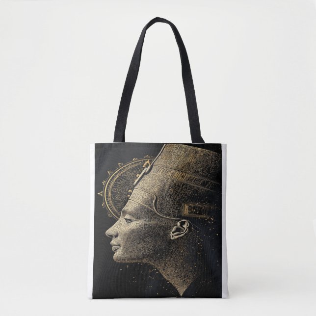 Nefertiti Moderne Silhouette Linienkunst (Vorderseite)
