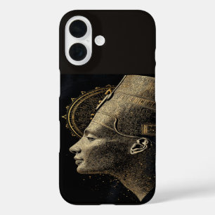 Nefertiti Moderne Silhouette Linienkunst iPhone 16 Hülle