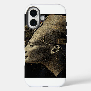 Nefertiti Moderne Silhouette Linienkunst iPhone 16 Hülle
