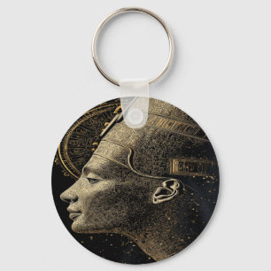 Nefertiti Moderne Silhouette Linienkunst  Schlüsselanhänger
