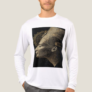 Nefertiti Moderne Silhouette Linienkunst Tri-Blend Shirt