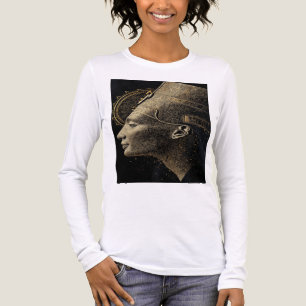 Nefertiti Moderne Silhouette Linienkunst Tri-Blend Shirt