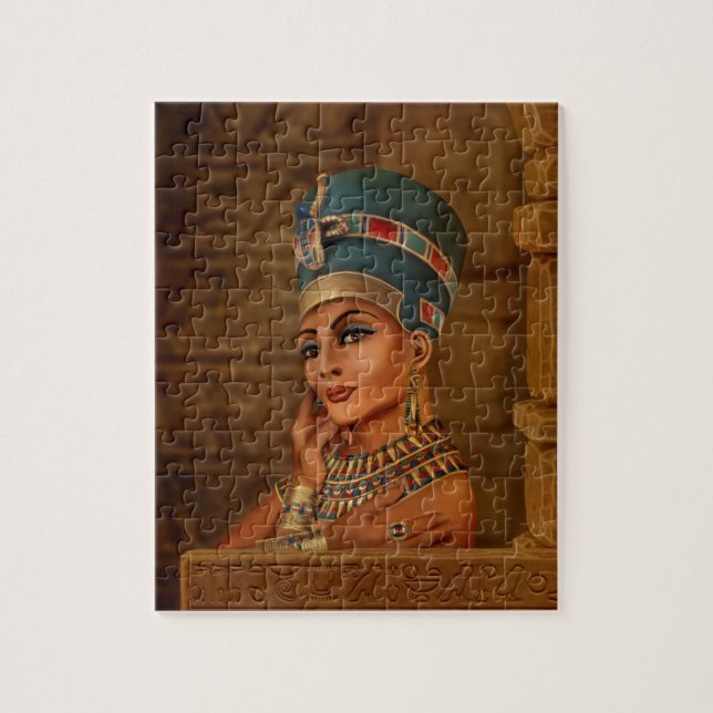 Nefertiti - Neferneferuaten die ägyptische Königin Puzzle (Vertikal)