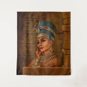 Nefertiti - Neferneferuaten die ägyptische Königin Wandteppich